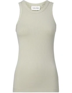 Calvin Klein Modal Rib Fitted Tank In Grey 4 Calvin Klein Modal Rib Fitted Tank In Grey -Calvin Klein Sales 986429170 5 720x928