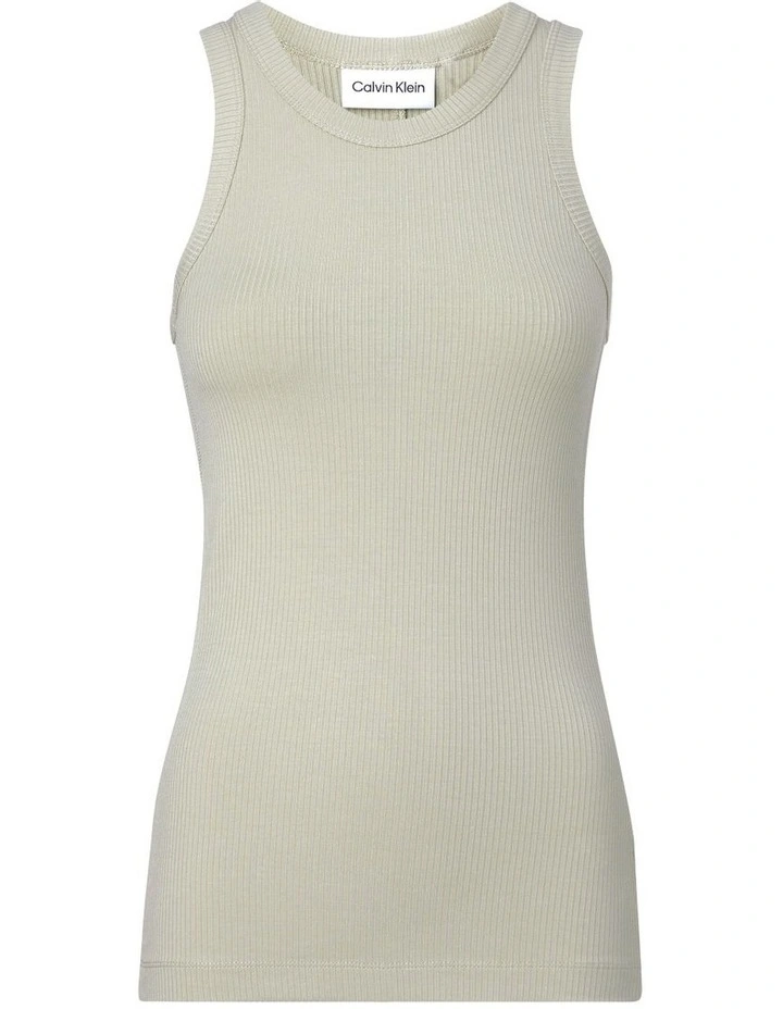 Modal Rib Fitted Tank in Grey Calvin Klein Modal Rib Fitted Tank In Grey -Calvin Klein Sales