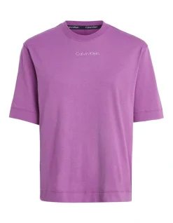 Calvin Klein Relaxed Fit Tee In Purple -Calvin Klein Sales 989128000 3 720x928