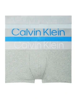 Calvin Klein Reconsidered Steel Cotton Trunks 3 Pack In Multi
