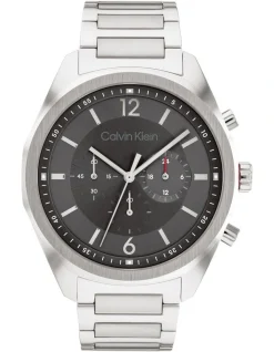 Calvin Klein CK Force Stainless Steel Watch In Grey