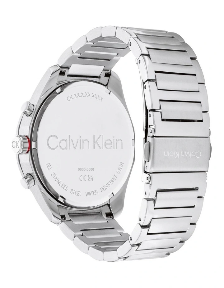 CK Force Stainless Steel Watch in Grey Calvin Klein CK Force Stainless Steel Watch In Grey -Calvin Klein Sales